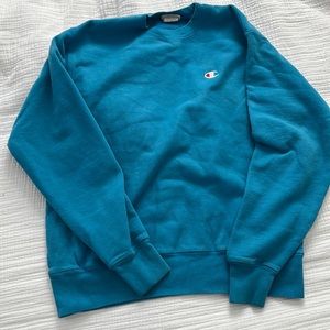 Blue Oversized Champion Crewneck | Size M | Unisex